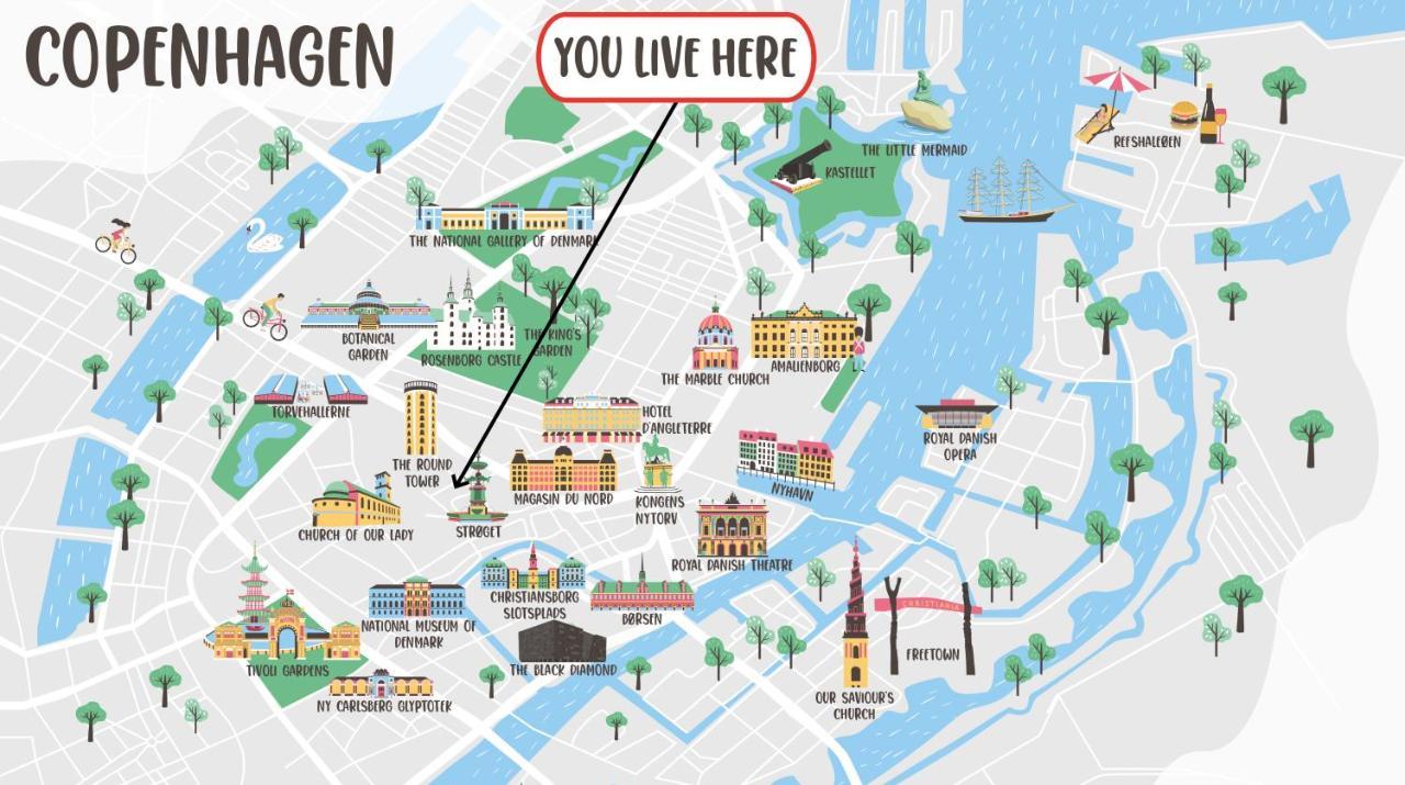 220Sqm Designer Apt - Copenhagen City Center - Private Balcony 외부 사진